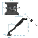 Mount-It! MI-6352LT Height-Adjustable Laptop Desk Mount