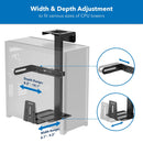Mount-It! MI-7170 Rotating Heavy-Duty Under Desk or On-Wall CPU Mount