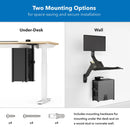 Mount-It! MI-7170 Rotating Heavy-Duty Under Desk or On-Wall CPU Mount