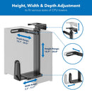 Mount-It! MI-7171 Heavy-Duty Under Desk or On-Wall CPU Mount