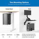 Mount-It! MI-7171 Heavy-Duty Under Desk or On-Wall CPU Mount