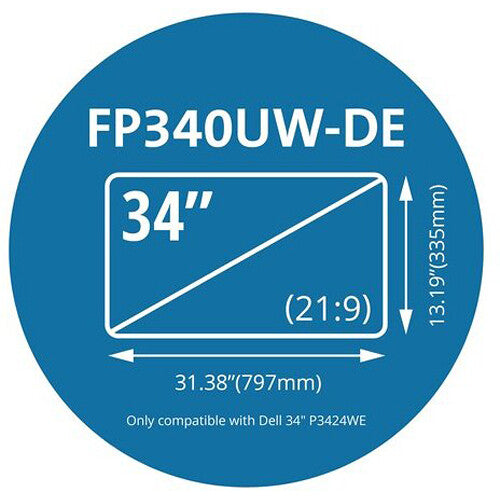 Kensington FP340UW-DE Privacy Screen for Dell 34" P3424WE Curved Monitor