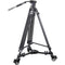 ARTCISE MF70 Heavy-Duty Aluminum Video Tripod with Fluid Head & TD1 Universal Photography Tripod Dolly