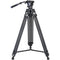 ARTCISE MF70 Heavy-Duty Aluminum Video Tripod with Fluid Head & TD1 Universal Photography Tripod Dolly