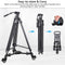 ARTCISE MF70 Heavy-Duty Aluminum Video Tripod with Fluid Head & TD1 Universal Photography Tripod Dolly
