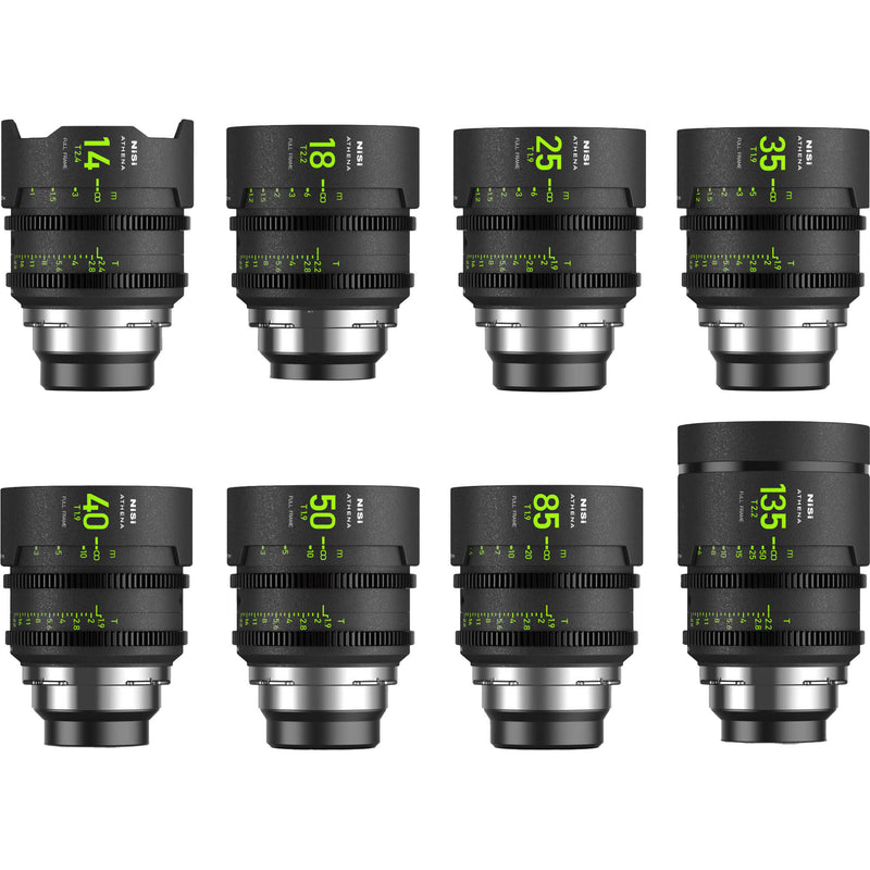 NiSi ATHENA PRIME T2.4/1.9 Full-Frame 8-Lens MASTER Kit (ARRI PL)