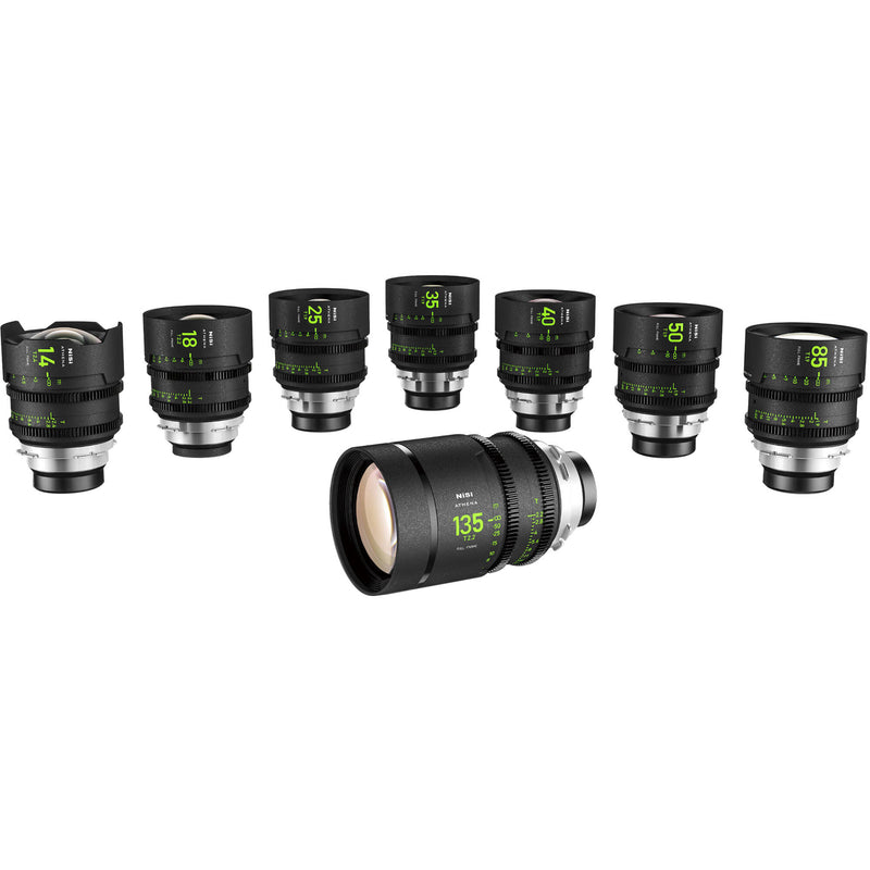 NiSi ATHENA PRIME T2.4/1.9 Full-Frame 8-Lens MASTER Kit (ARRI PL)
