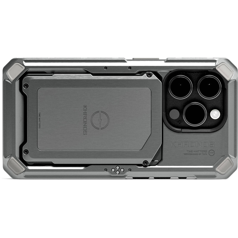 Tilta Khronos Mobile Filmmaking Case for iPhone 15 Pro (Titanium White)