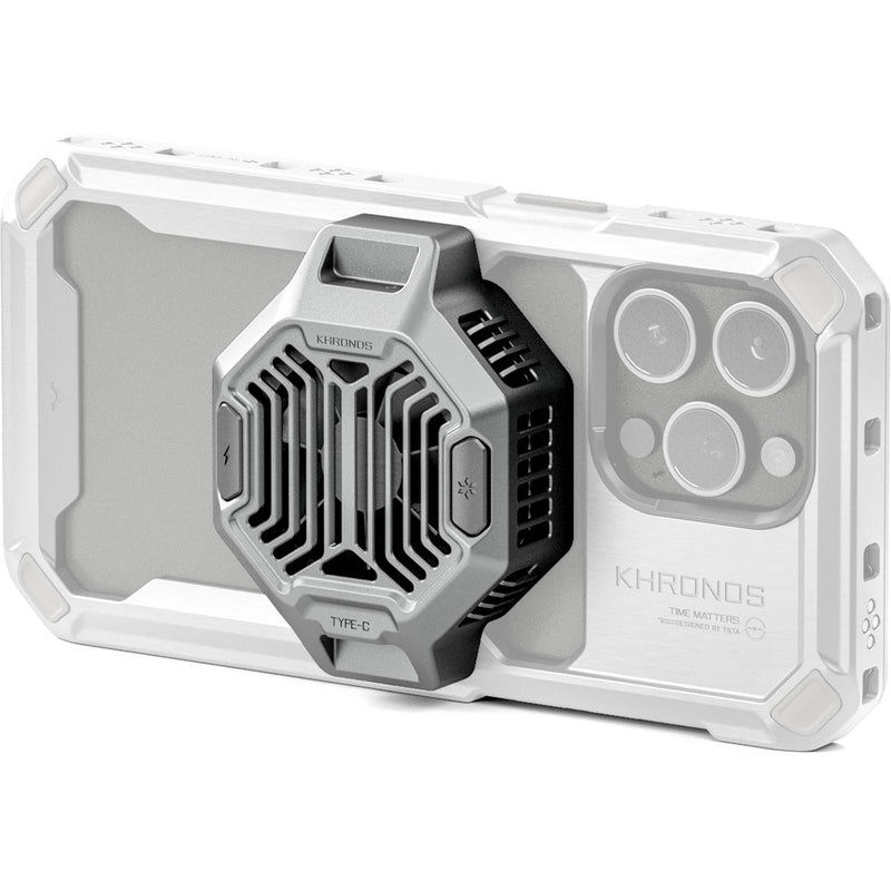 Tilta Khronos Cooling System for iPhone 15 Pro and Pro Max (Titanium White)