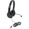 Califone KH-08GT BK On-Ear Headset with Gooseneck Microphone and 3.5mm Plug (Black)