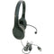 Califone KH-08 GUSB BK On-Ear Headset with Gooseneck Microphone and USB Connector (Black)