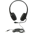 Califone KH-08GT BK On-Ear Headset with Gooseneck Microphone and 3.5mm Plug (Black)