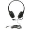 Califone KH-08GT BK On-Ear Headset with Gooseneck Microphone and 3.5mm Plug (Black)