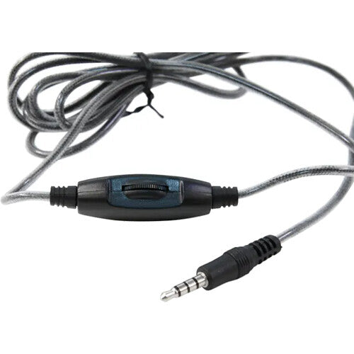 Califone KH-08GT BK On-Ear Headset with Gooseneck Microphone and 3.5mm Plug (Black)