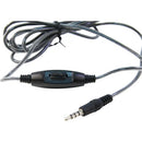 Califone KH-08GT RD On-Ear Headset with Gooseneck Microphone and 3.5mm Plug (Black and Red)