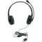 Califone KH-08 GUSB BK On-Ear Headset with Gooseneck Microphone and USB Connector (Black)