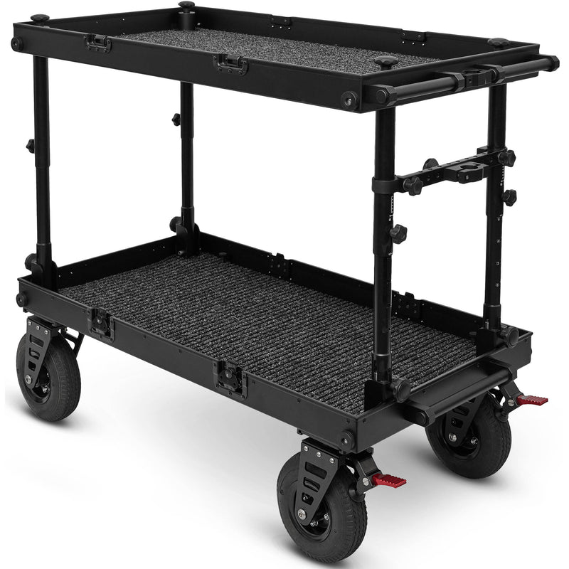 adicam MAX Film Cart with Height Adjustable Legs (Premium 9" Wheels, Black Latches)