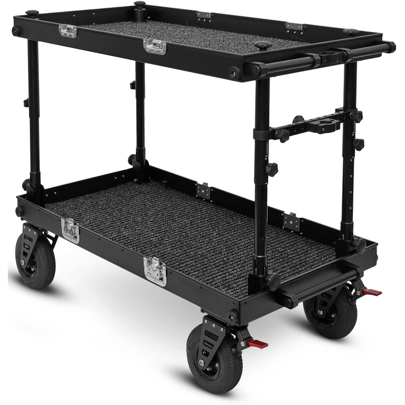 adicam MAX Film Cart with Height Adjustable Legs (Premium 9" Wheels, Silver Latches)