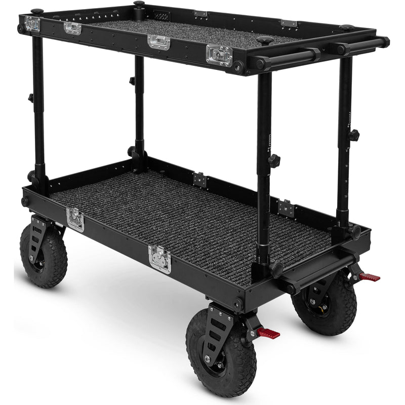 adicam MAX+ Film Cart with Height Adjustable Legs (Premium 10" Wheels, Silver Latches, 551 lb Load Capacity)