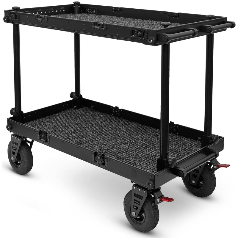 adicam MAX+ Film Cart with Standard Legs (Premium 9" Wheels, Black Latches, 551 lb Load Capacity)