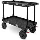adicam MAX+ Film Cart with Standard Legs (Premium 10" Wheels, Silver Latches, 551 lb Load Capacity)