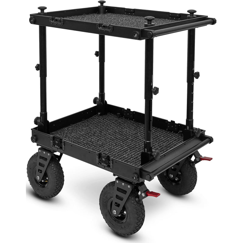 adicam MINI Film Cart with Height Adjustable Legs (Premium 10" Wheels, Black Latches, 331 lb Load Capacity)