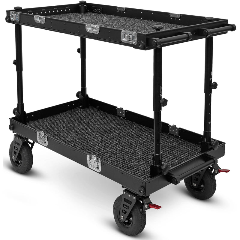adicam MAX+ Film Cart with Height Adjustable Legs (Premium 9" Wheels, Silver Latches, 551 lb Load Capacity)