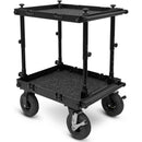 adicam MINI Film Cart with Height Adjustable Legs (9" Wheels, Black Latches, 331 lb Load Capacity)