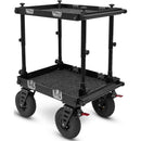 adicam MINI Film Cart with Height Adjustable Legs (Premium 10" Wheels, Silver Latches, 331 lb Load Capacity)