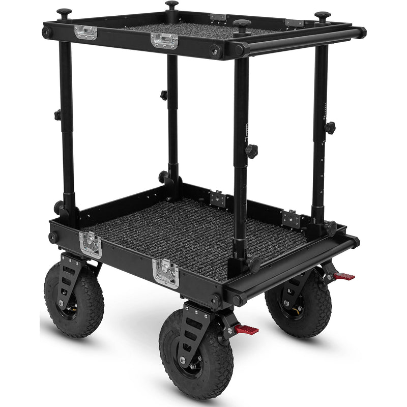 adicam MINI Film Cart with Height Adjustable Legs (Premium 10" Wheels, Silver Latches, 331 lb Load Capacity)