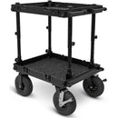 adicam MINI+ Film Cart with Height Adjustable Legs (10" Wheels, Black Latches, 331 lb Load Capacity)