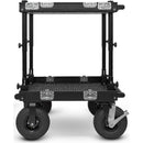 adicam MINI+ Film Cart with Height Adjustable Legs (10" Wheels, Silver Latches, 331 lb Load Capacity)