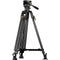 Tilta 75mm Cine Fluid Head with 2-Stage One-Touch Carbon Fiber Tripod System (17.6 lb Load, Space Gray)
