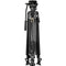 Tilta 75mm Cine Fluid Head with 2-Stage One-Touch Carbon Fiber Tripod System (17.6 lb Load, Space Gray)