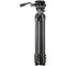 Tilta 75mm Cine Fluid Head with 3-Stage Carbon Fiber Tripod Legs (17.6 lb Load, Space Gray)