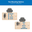Mount-It! MI-7172 Deluxe Under-Desk CPU Mount with Sliding Track