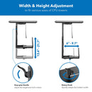 Mount-It! MI-7172 Deluxe Under-Desk CPU Mount with Sliding Track