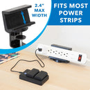 Mount-It! MI-7281B Power Strip and Clamp Desk Mount (Black)