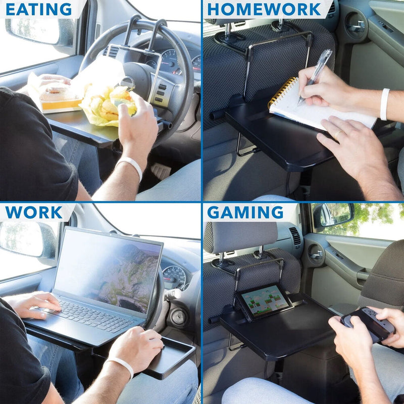 Mount-It! MI-7314 Height-Adjustable Steering Wheel & Backseat Tray