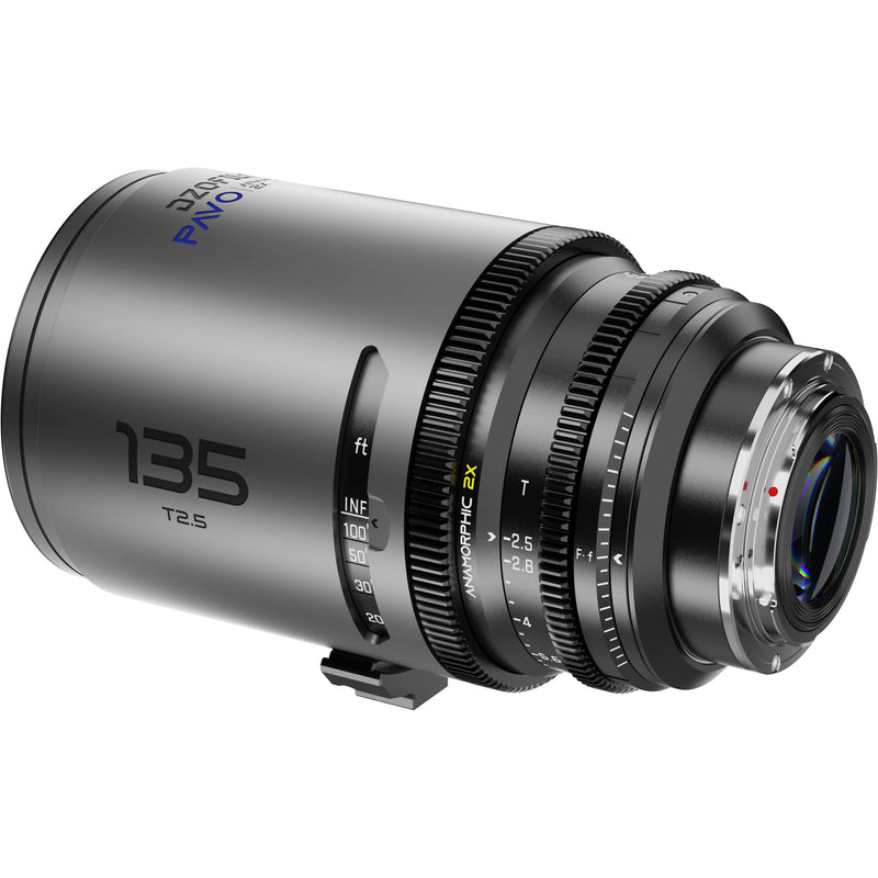 DZOFilm PAVO 135mm T2.5 2x Anamorphic Prime Lens (Blue Flares, PL/EF Mount, Feet)