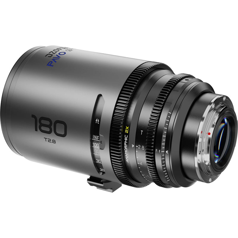 DZOFilm PAVO 180mm T2.8 2x Anamorphic Prime Lens (Blue Flares, PL/EF Mount, Feet)