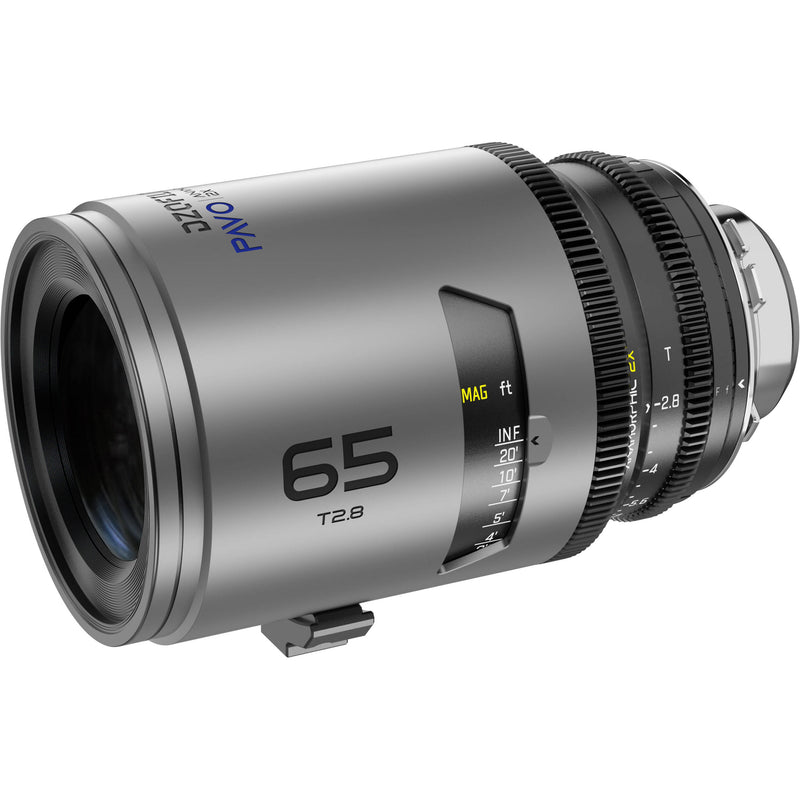 DZOFilm PAVO 65mm T2.8 2x Anamorphic Prime Lens (Blue Coating, PL/EF Mount, Feet)