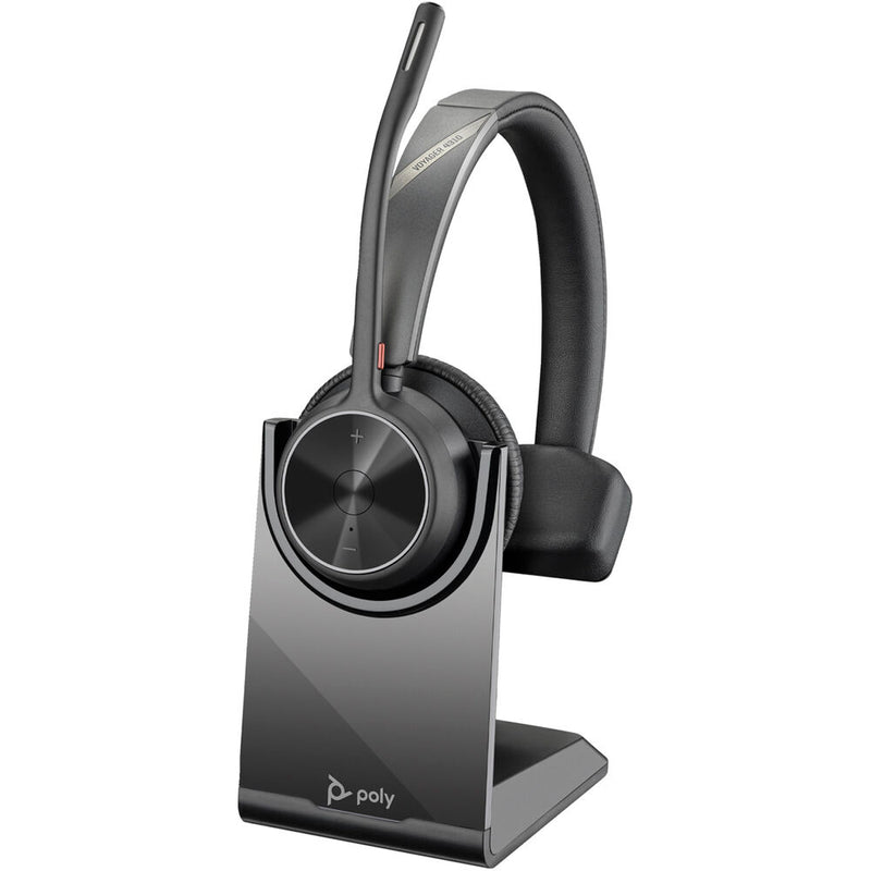 Poly Voyager 4310 Bluetooth Mono Headset with BT700 USB-C Dongle and Charging Stand
