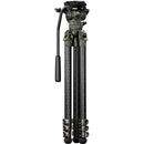 Tilta 75mm Cine Fluid Head with 3-Stage Carbon Fiber Tripod Legs (17.6 lb Load, Forest Camo)