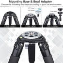 ARTCISE AS90C Carbon Fiber Tripod with BL75N Bowl Adapter (75mm Bowl)