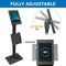 Mount-It! Anti-Theft Floor Stand with Document Holder for Apple iPad Black
