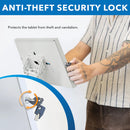 Mount-It! Anti-Theft Floor Stand with Document Holder for Apple iPad White