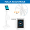 Mount-It! Anti-Theft Floor Stand with Document Holder for Apple iPad White