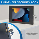 Mount-It! Anti-Theft Tablet Wall Mount for Apple iPad Models (Black)