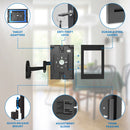 Mount-It! Anti-Theft Wall Mount with Swing Arm for Apple iPad Models (Black)